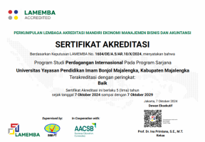 Sertifikat Akreditasi Perdagangan Internasional